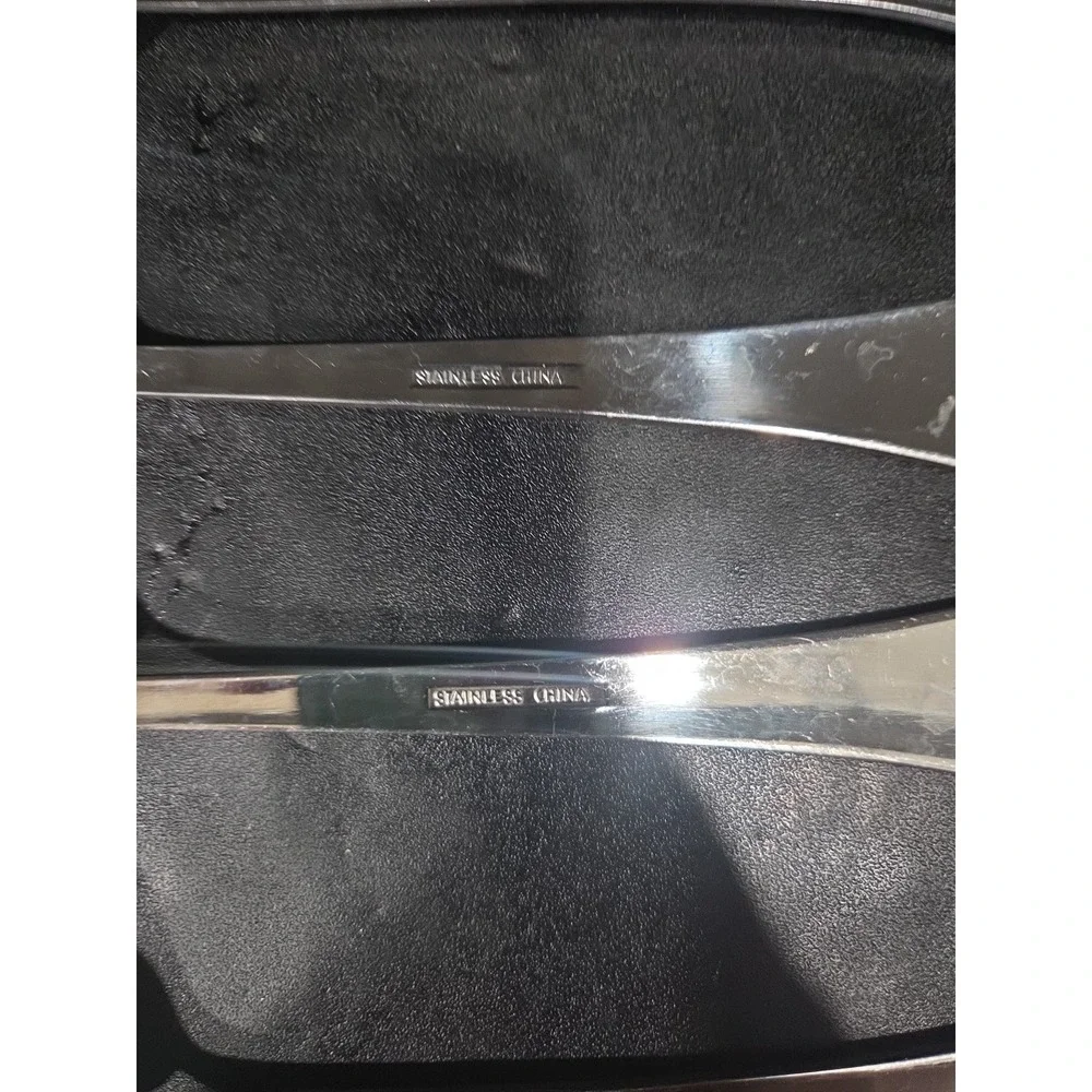 Farberware Heron Silverware Set, 4‎ Serving Pieces, Stainless Flatware, Cutlery